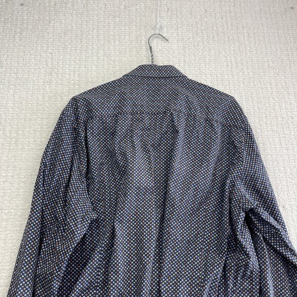 Soul of London Colorful Floral AOP Cotton Semi-Fitted Shirt Men’s XL 17.5 Dress - Picture 14 of 14